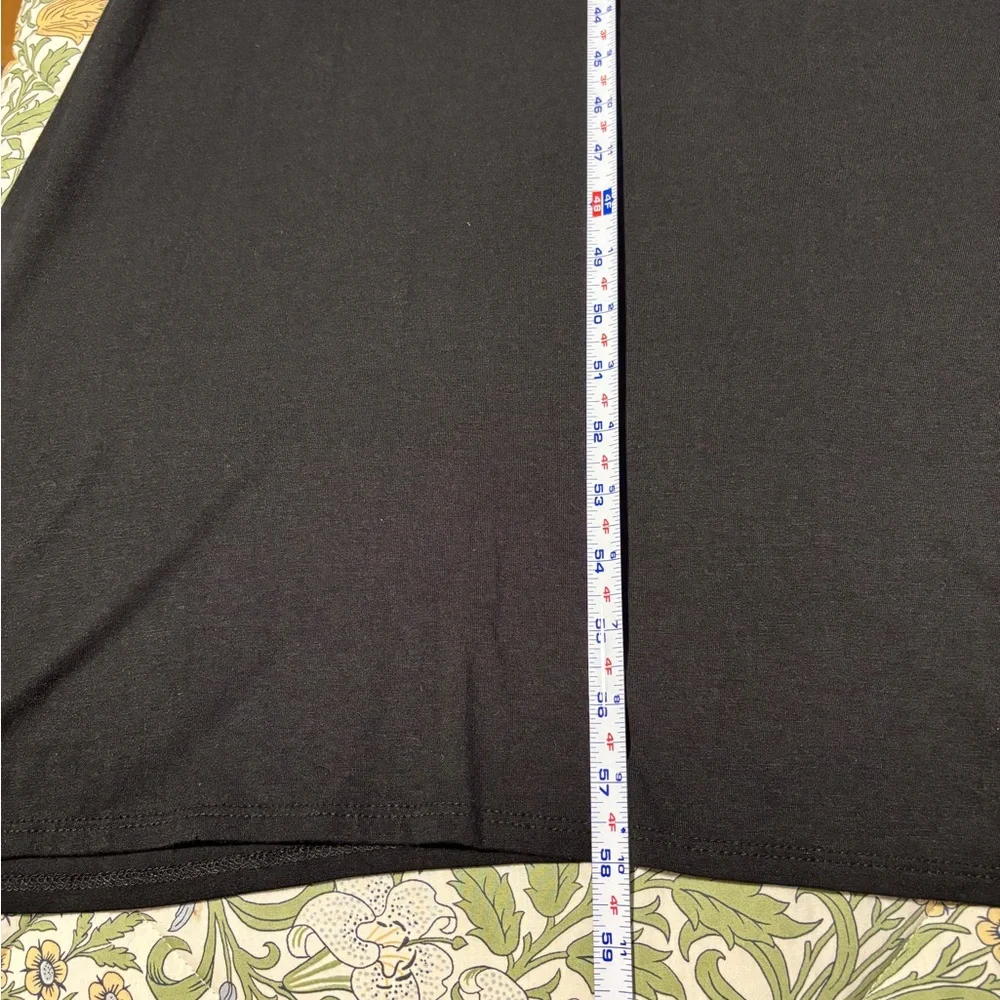 Loveappella Black V-Neck Jersey Sleeveless Maxi Dress - Picture 12 of 14